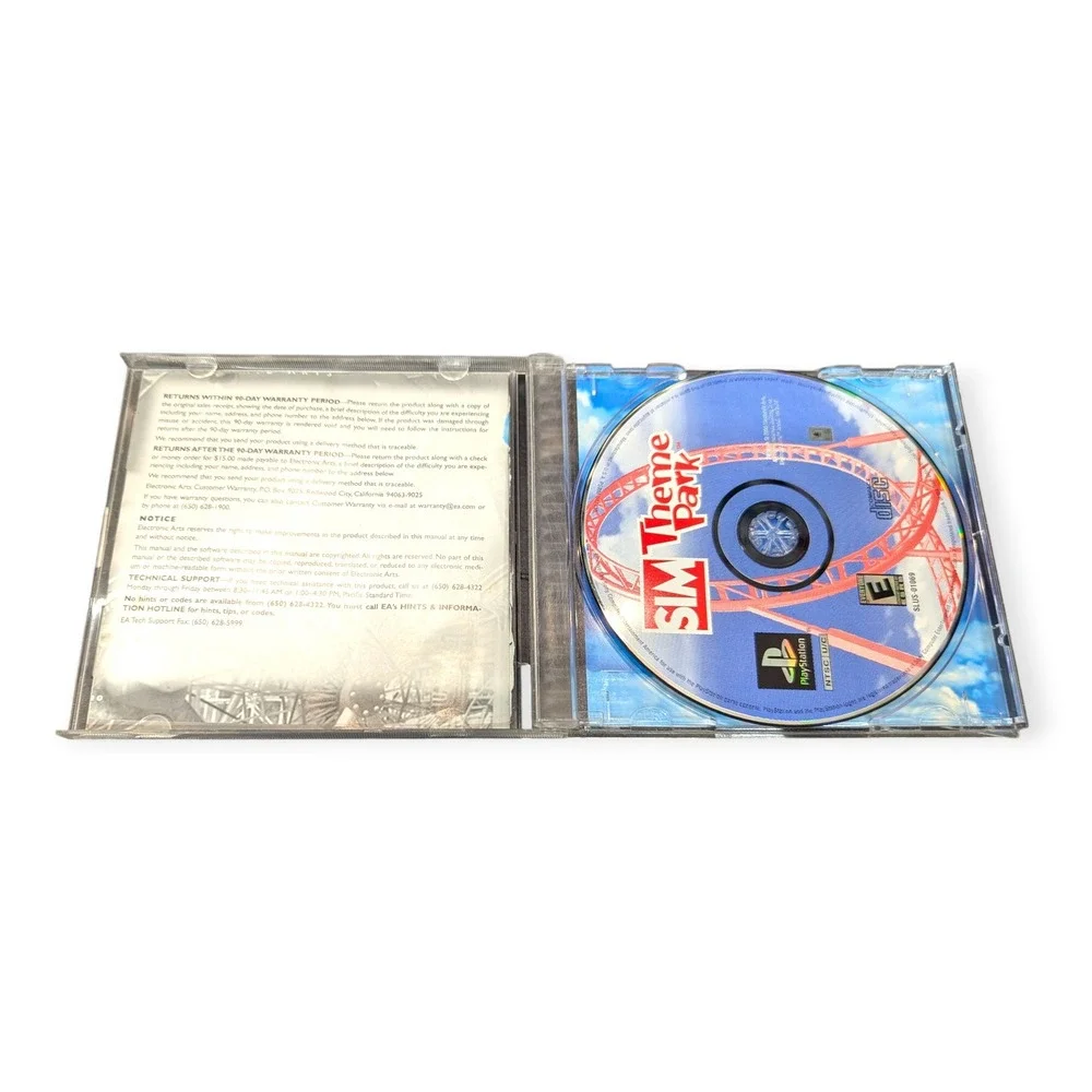 Sim Theme Park Sony PlayStation 1 PS1 2000 Bullfrog‎ SLUS-01069 NTSC U/C